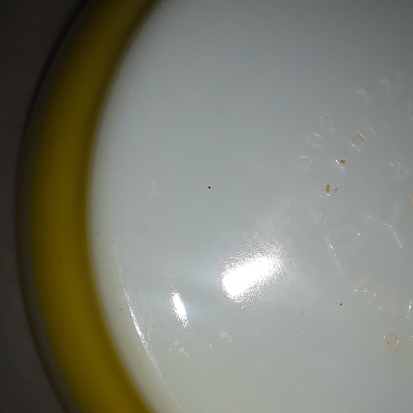 VINTAGE RAINBOW STRIPE PYREX 1965-1967 YELLOW 401 - Picture 5 of 5
